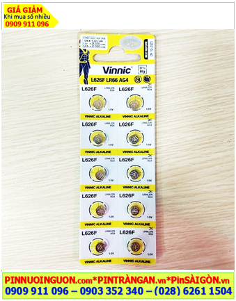 COMBO 1vỉ=10viên Pin 1.5v VINNIC L626F, LR66 _Giá chỉ 26.000/Vỉ 10viên